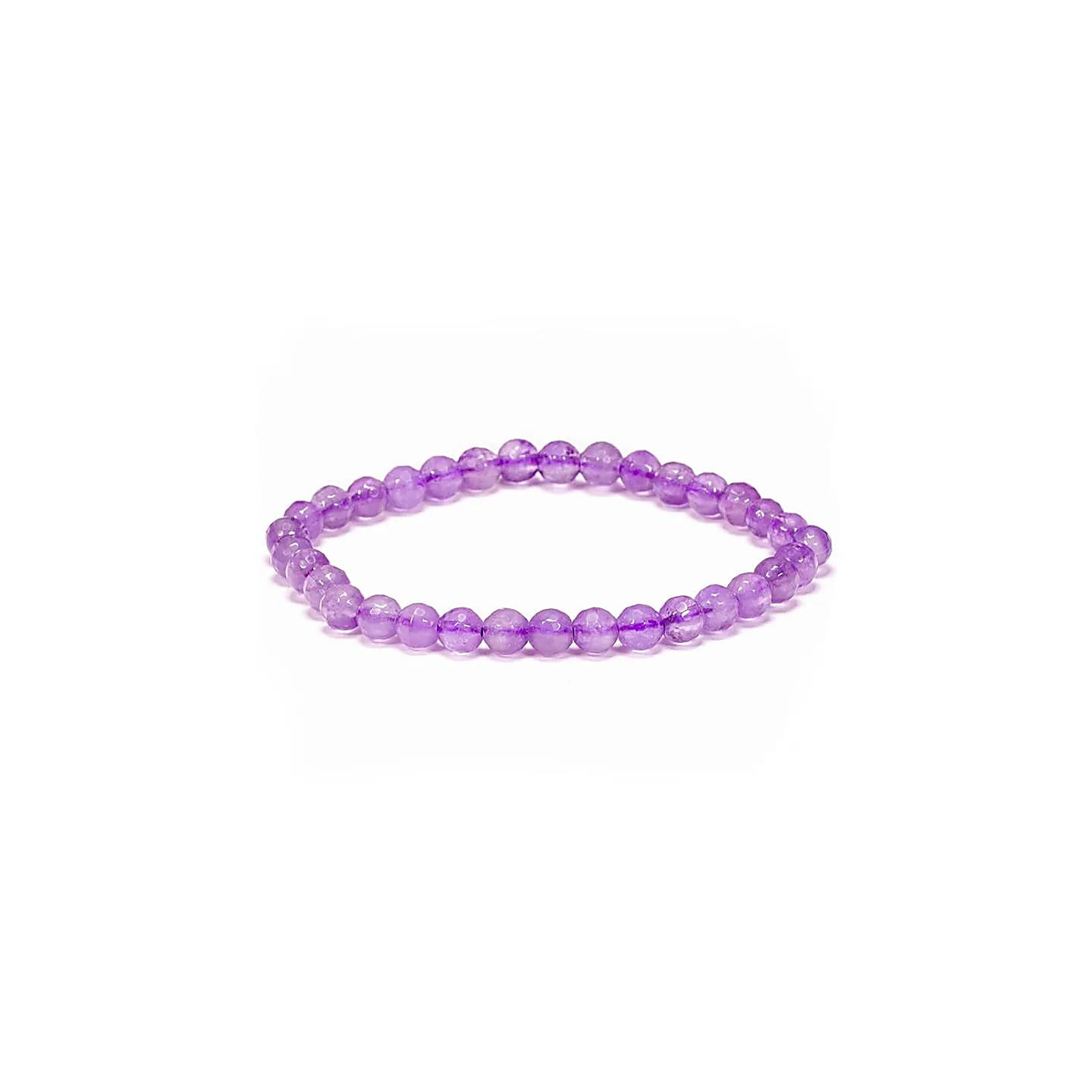 Bracelet améthyste coupe à facette | Pieralune
