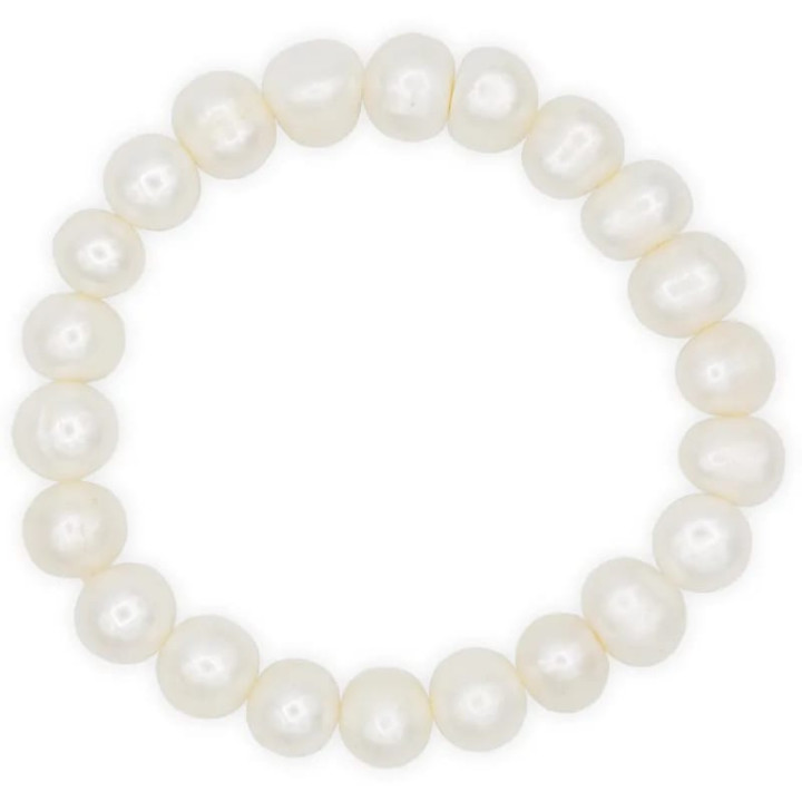 Bracelet Perles de pommes de terre blanches | Pieralune