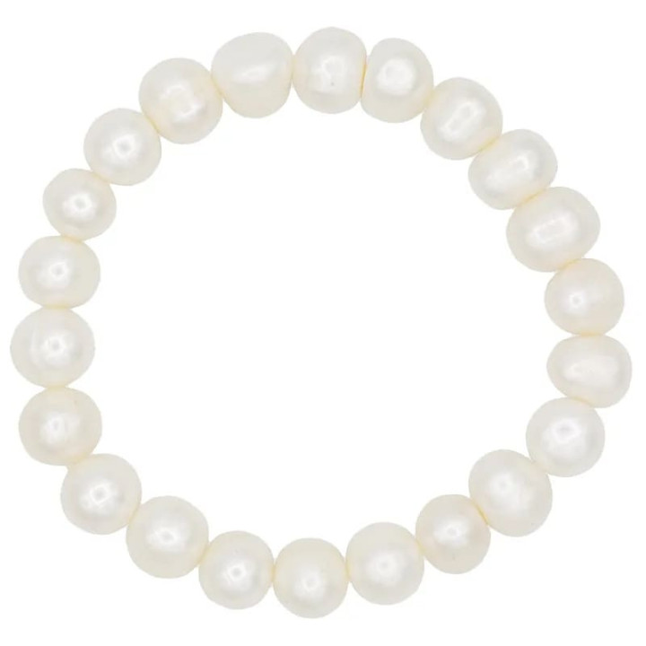 Bracelet Perles de pommes de terre blanches | Pieralune