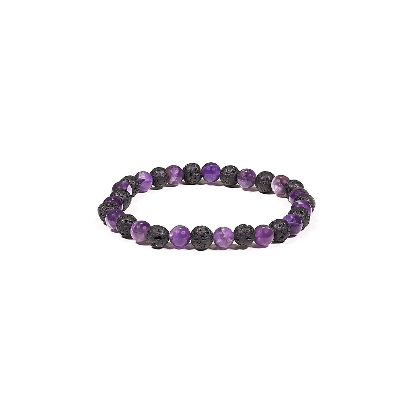 Bracelet lave / améthyste | Pieralune
