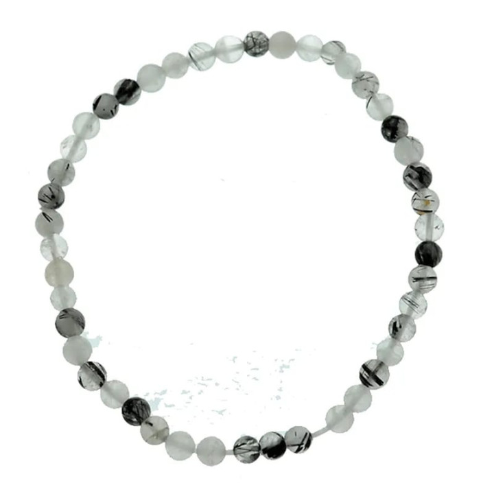 Bracelet en quartz tourmaline élastique | Pieralune