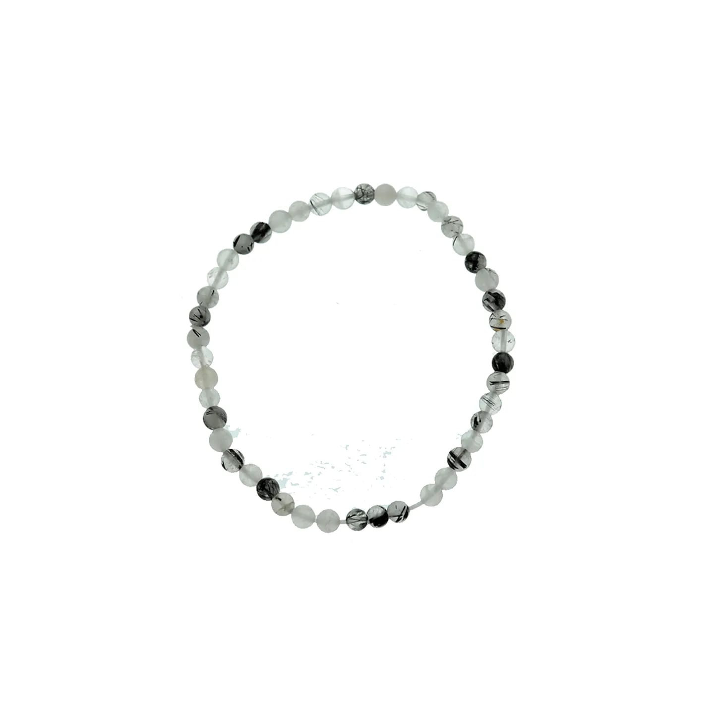 Bracelet en quartz tourmaline élastique | Pieralune