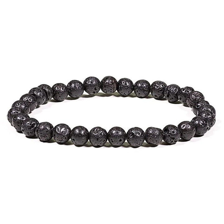 Bracelet - pierre de lave - noir | Pieralune