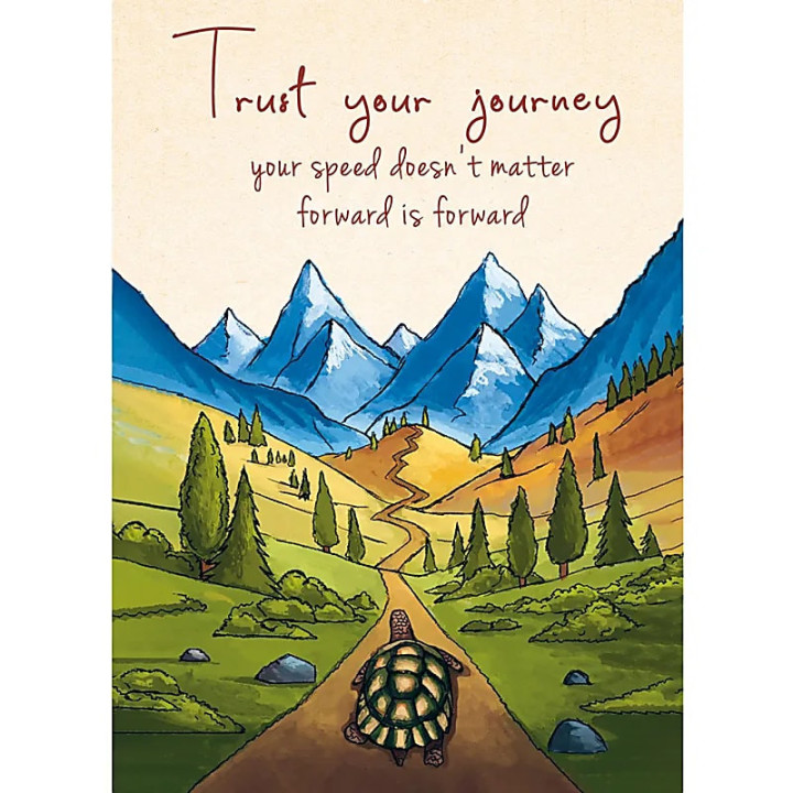 Carte postale avec texte Trust your journey.. | Pieralune