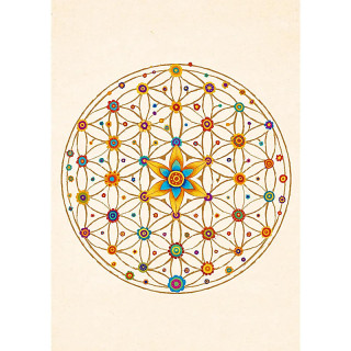 Carte postale Fleur de Vie | Pieralune
