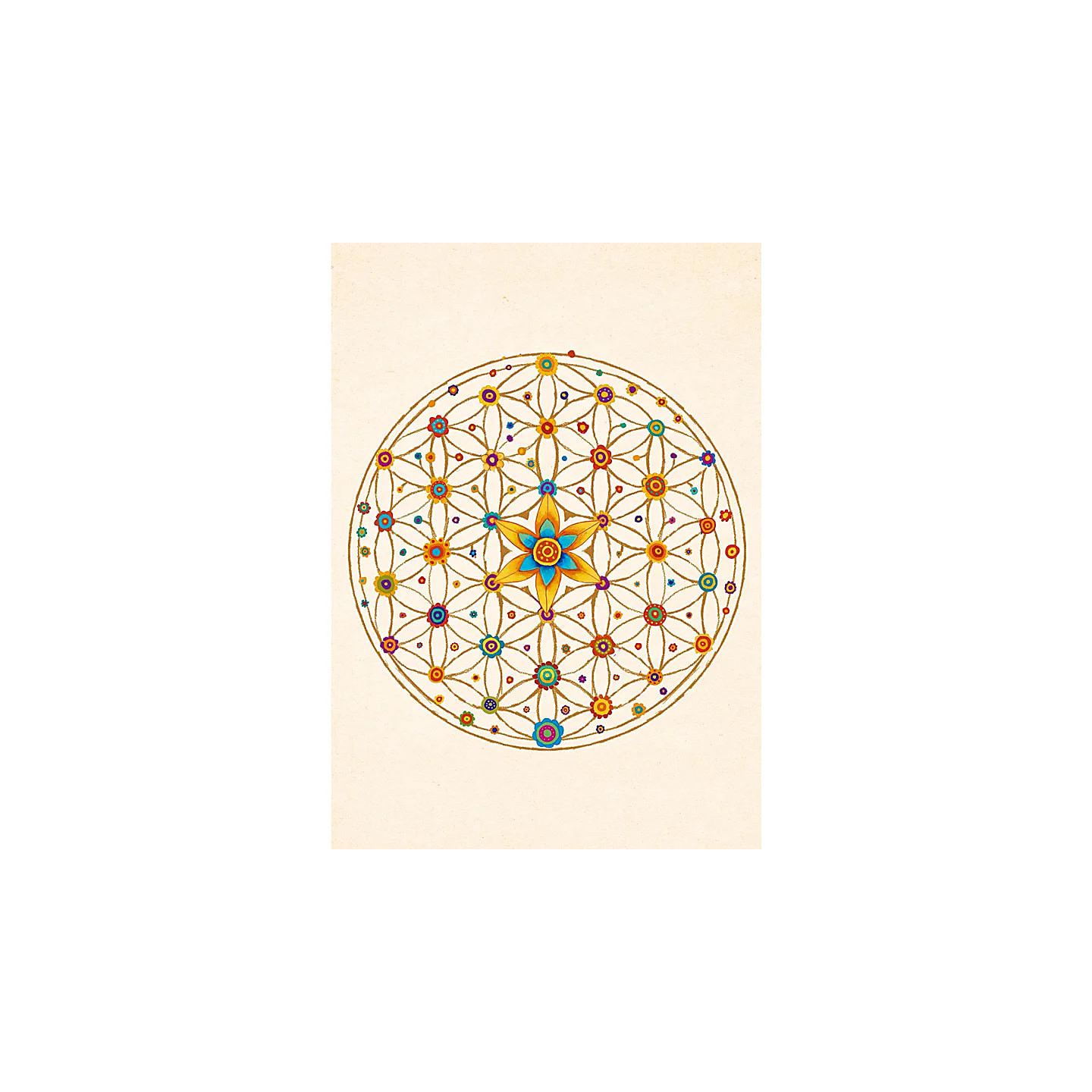 Carte postale Fleur de Vie | Pieralune