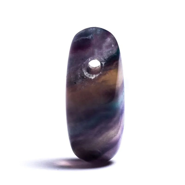 Pendentif Fluorite foré lisse sans fil | Pieralune