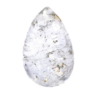 Pendentif cristal de roche foré lisse | Pieralune