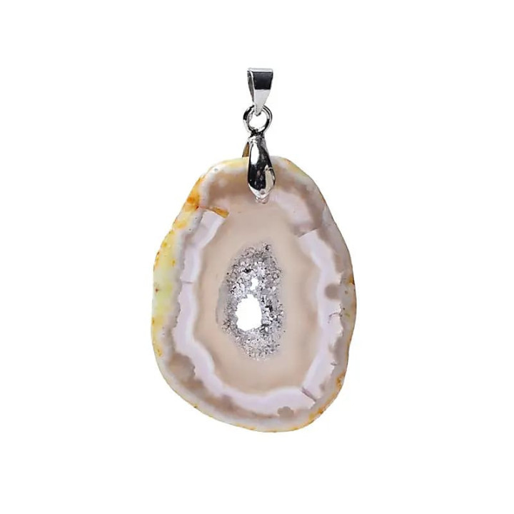 Pendentif en agate avec cristaux | Pieralune