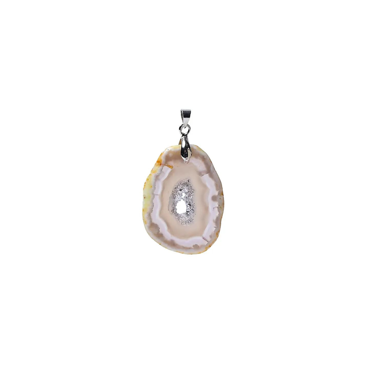 Pendentif en agate avec cristaux | Pieralune