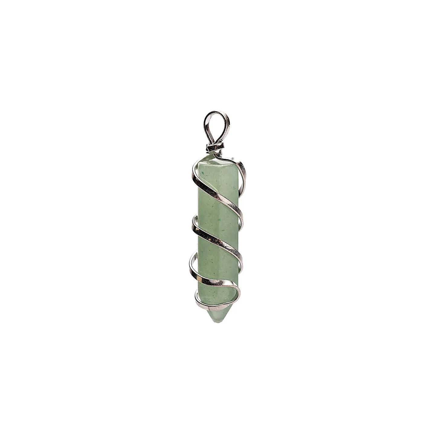 Pendentif pointe d’aventurine verte | Pieralune