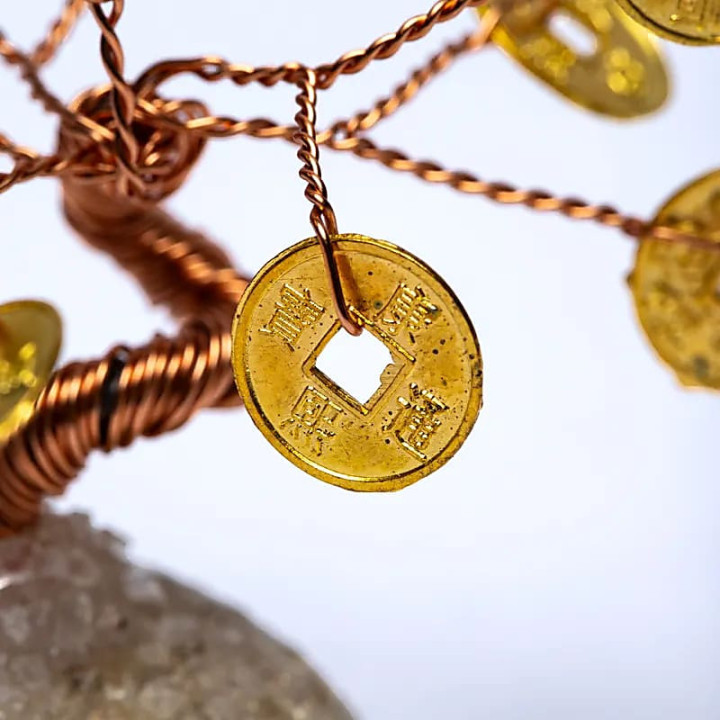 Mini présentoir d'arbre à monnaie avec 32 pièces - ± 4,... | Pieralune