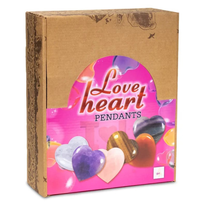 Pendentifs Love Heart SET + présentoir | Pieralune