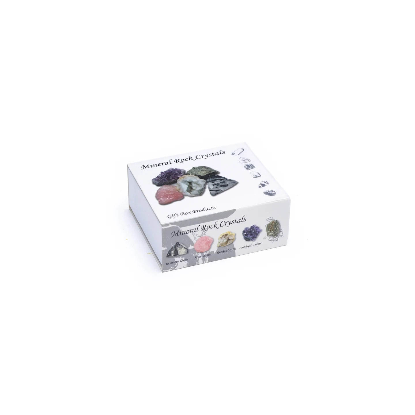 Coffret avec 5 roches en cristal minéral | Pieralune