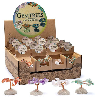 Présentoir arbre en pierre mini avec 32 pièces | Pieralune