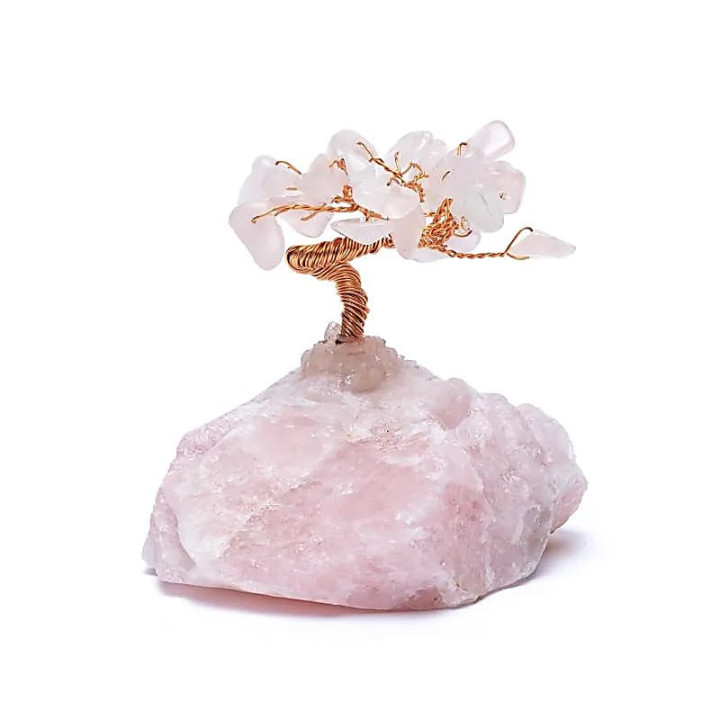 Arbre de pierres précieuses Quartz rose | Pieralune