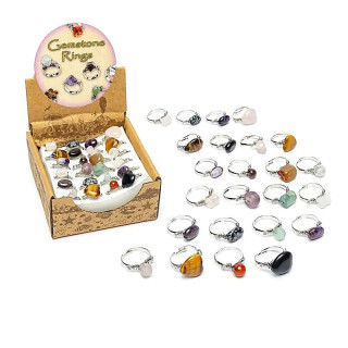 Assortiment de bagues en pierres précieuses 24 pièces d... | Pieralune