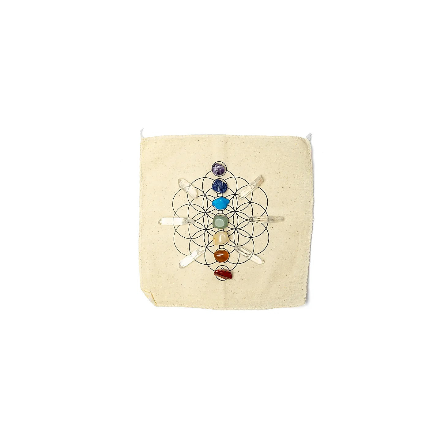 Grille de cristal des chakras présentoir | Pieralune