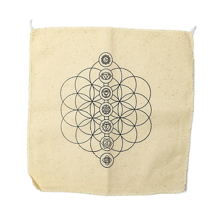 Grille de cristal des chakras présentoir | Pieralune