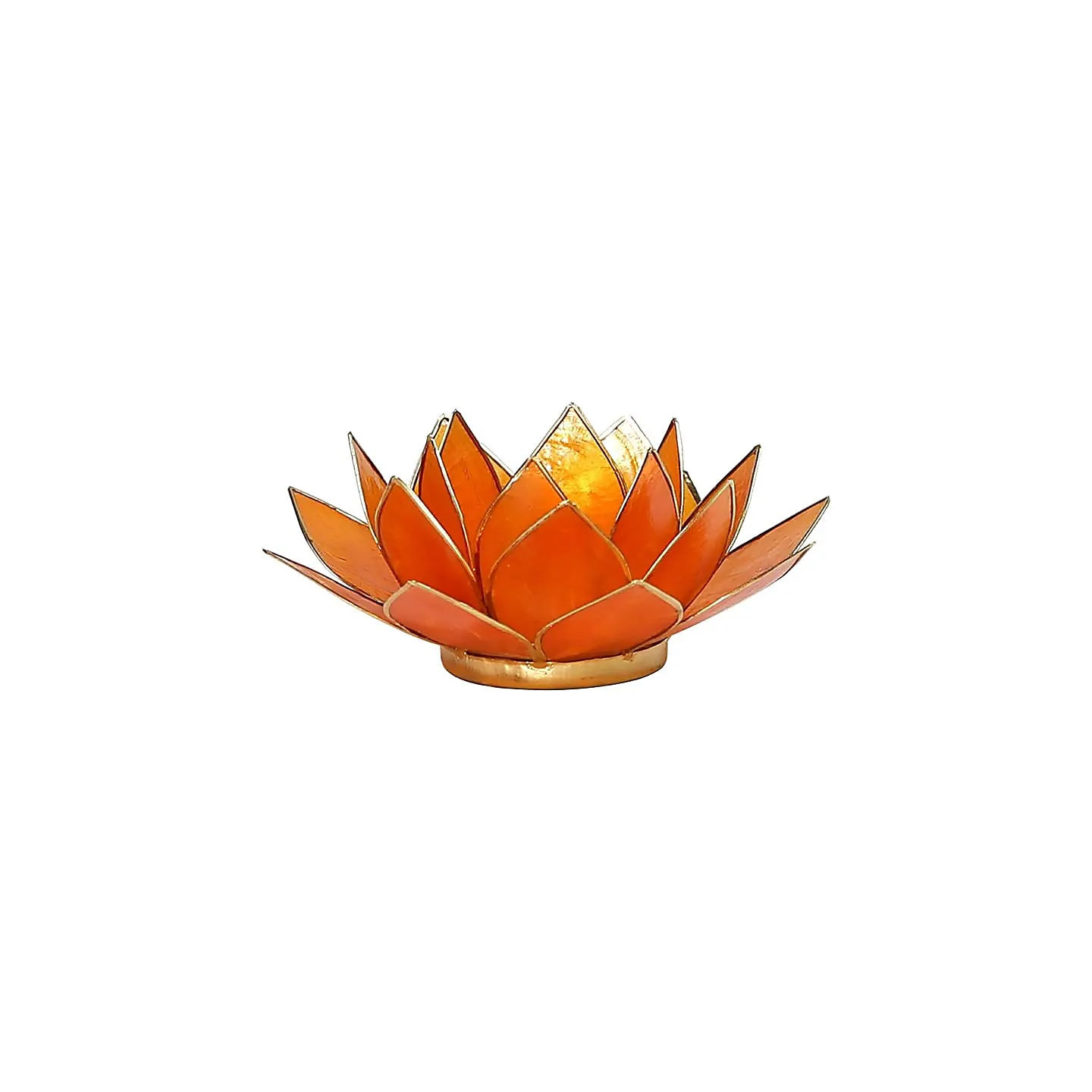 Eclairage Lotus 2° Chakra orange & or | Pieralune