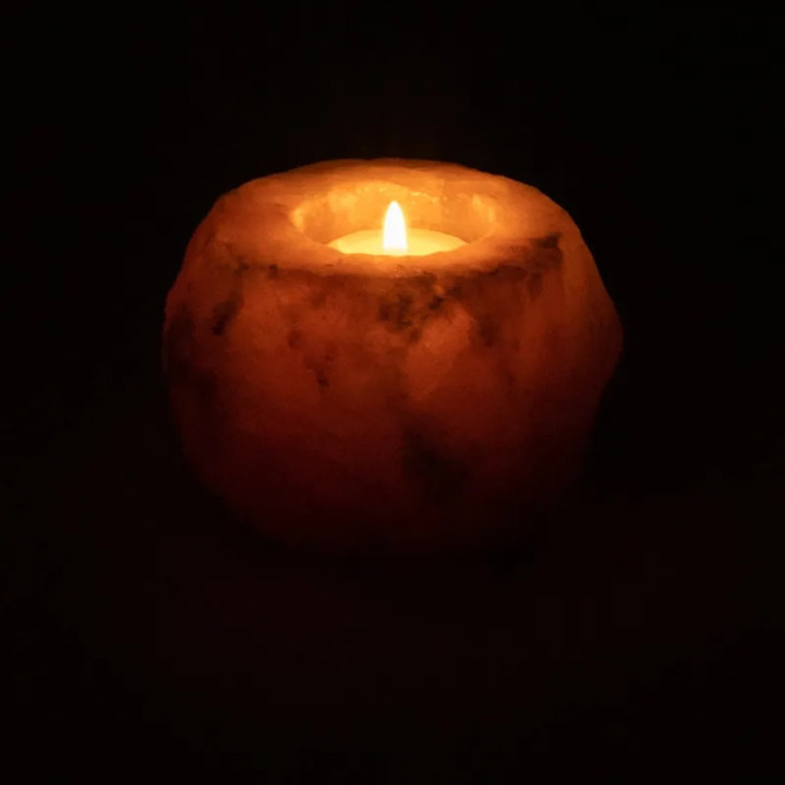 Bougeoir en cristal de sel | Pieralune