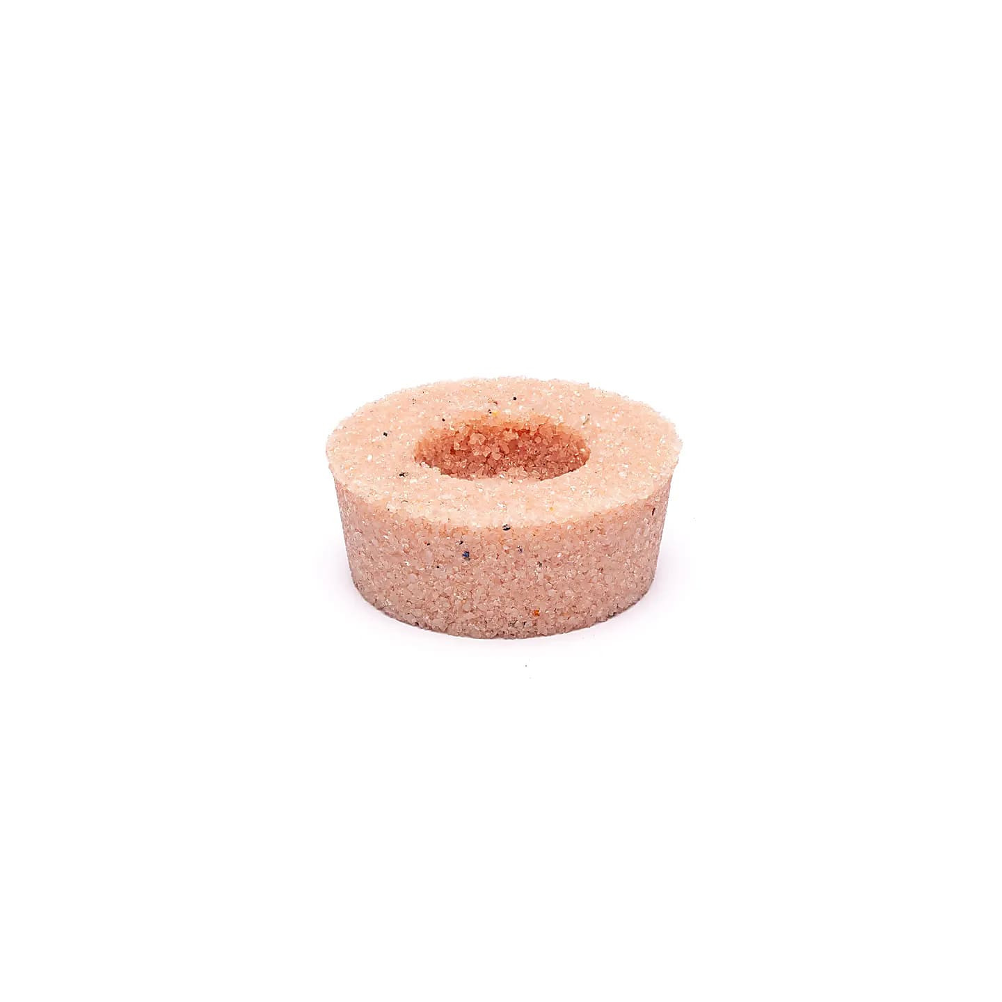 Bougeoir rond en quartz rose | Pieralune