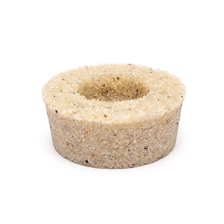 Bougeoir rond en cristal de roche | Pieralune