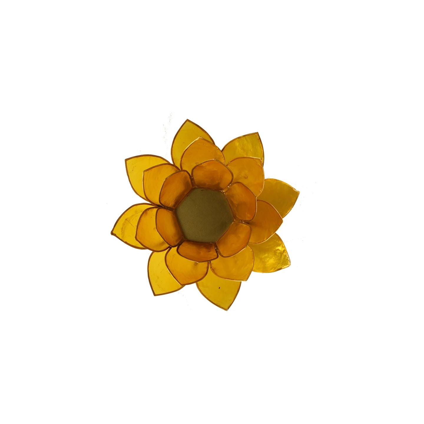 Eclairage ambiance Lotus 3° Chakra jaune & or | Pieralune