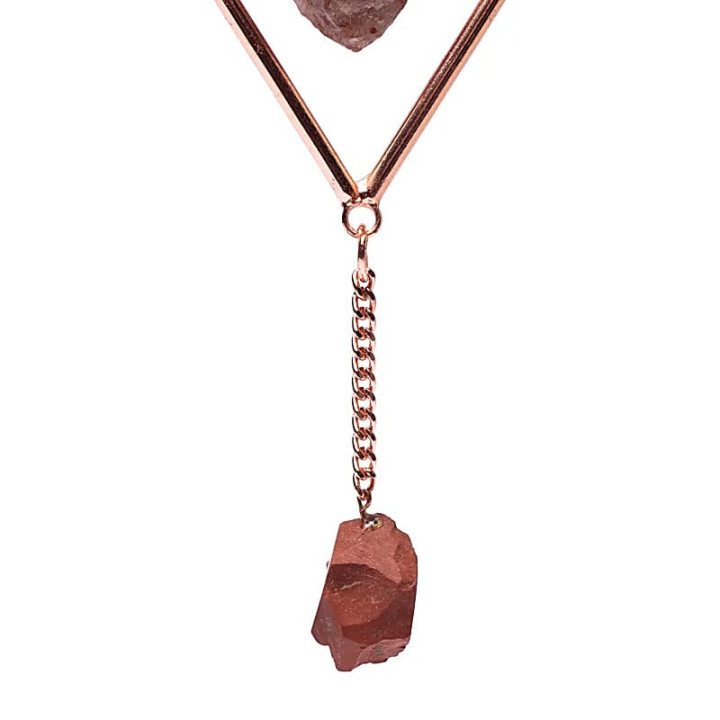 Pendentif fenêtre Déesse de la Lune et pierres de chakra | Pieralune