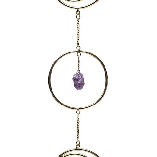 Pendentif fenêtre phases lunaires verticales couleur or | Pieralune