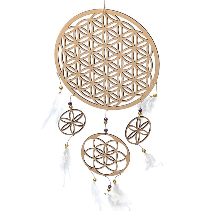 Attrape-rêves Fleur de Vie | Pieralune