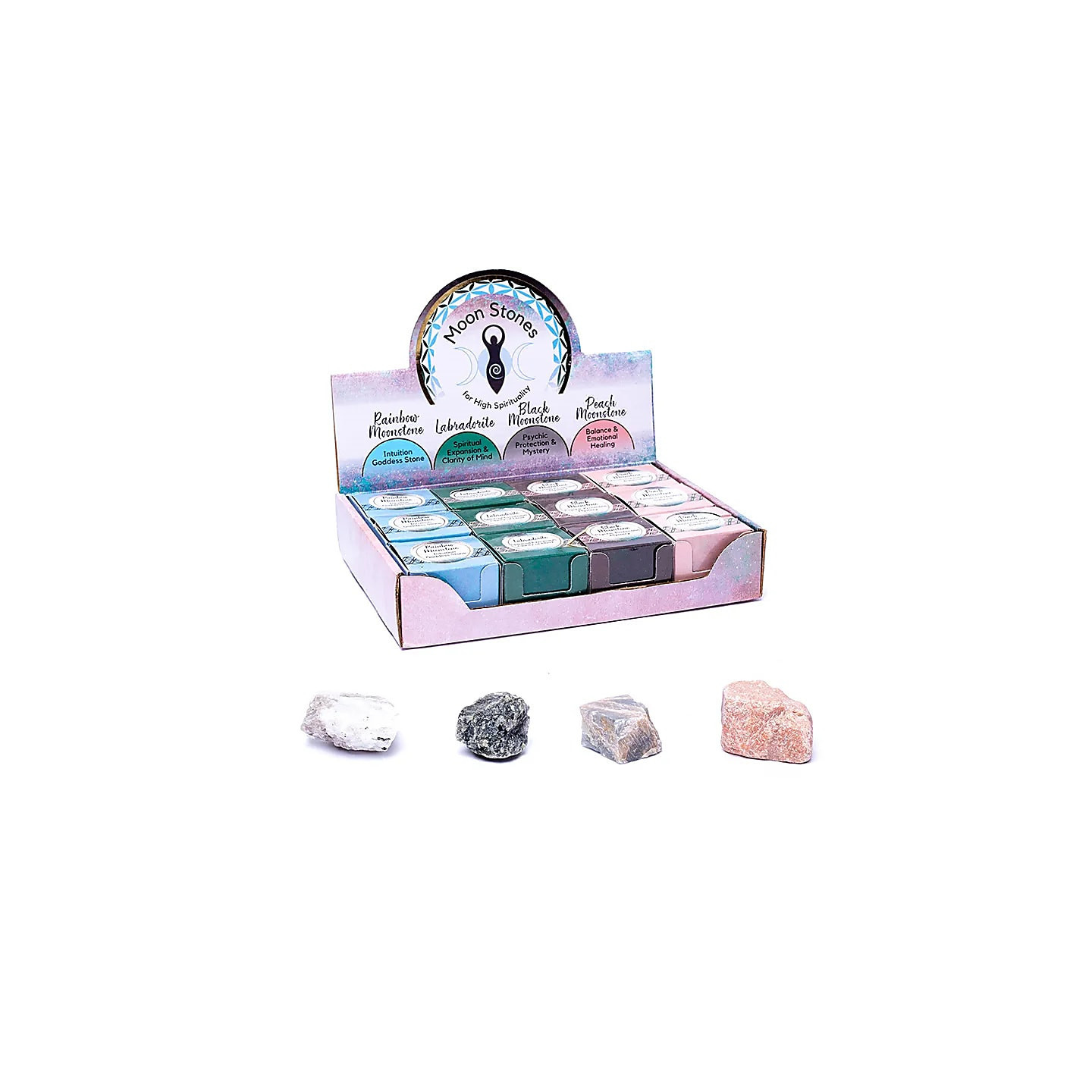 Pierres de Lune 12 pièces dans une boîte de présentatio... | Pieralune