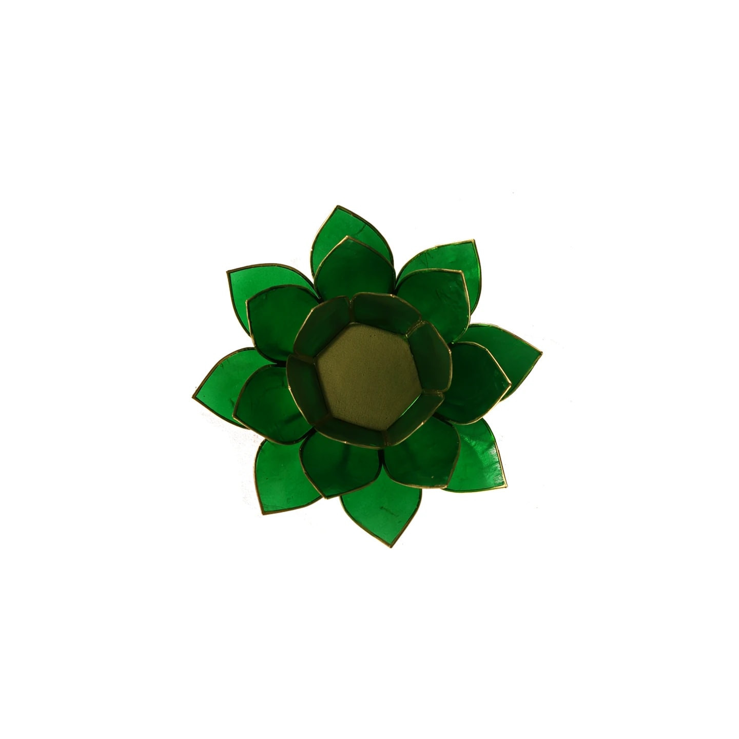 Eclairage Lotus 4° Chakra vert & or | Pieralune