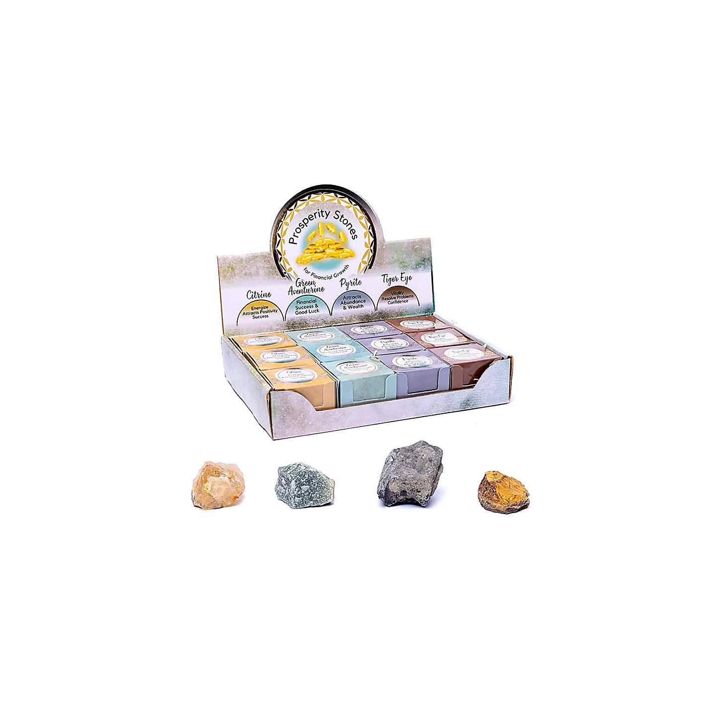 Pierres de prospérité 12 pièces dans une boîte de prése... | Pieralune