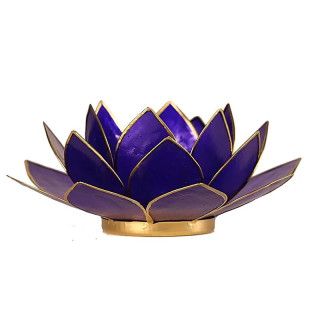 Eclairage Lotus 6° Chakra indigo & or | Pieralune