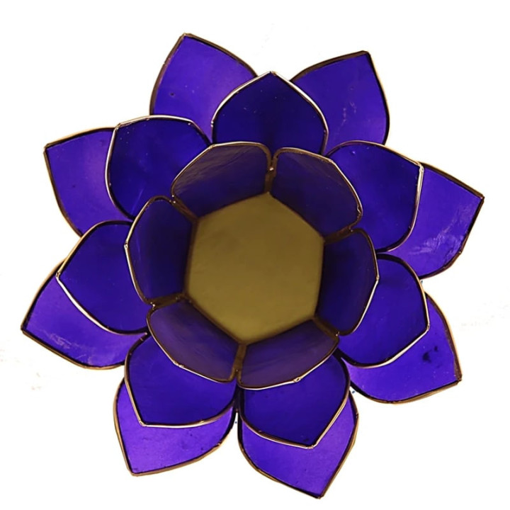 Eclairage Lotus 6° Chakra indigo & or | Pieralune