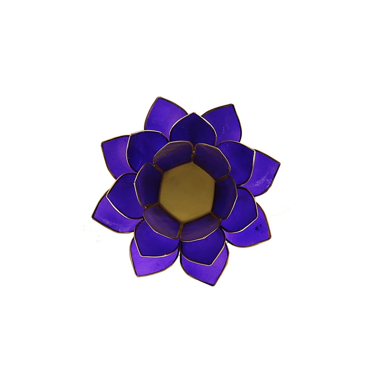 Eclairage Lotus 6° Chakra indigo & or | Pieralune