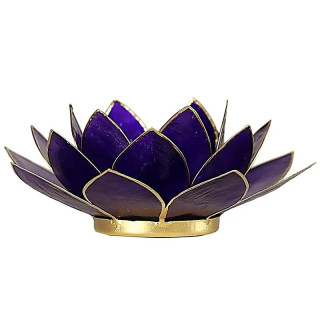 Eclairage Lotus 7° Chakra violet & or | Pieralune