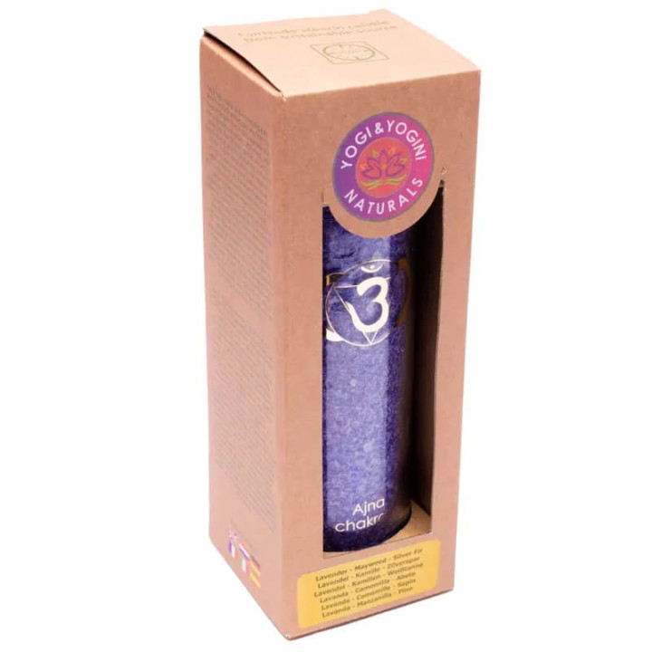 Bougie parfumée 6°chakra stéarine 100 heures | Pieralune