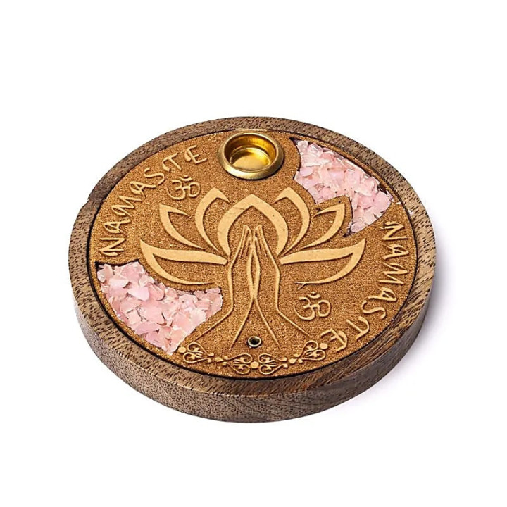Brûle-encens bâtons et cônes Namaste quartz rose | Pieralune