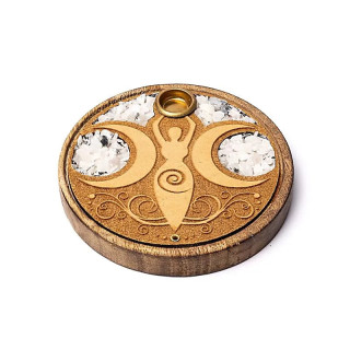 Brûle-encens bâtons et cônes déesse de la lune pierre d... | Pieralune