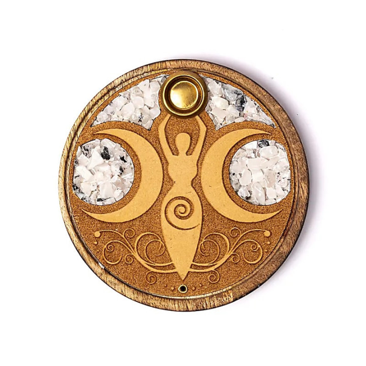 Brûle-encens bâtons et cônes déesse de la lune pierre d... | Pieralune