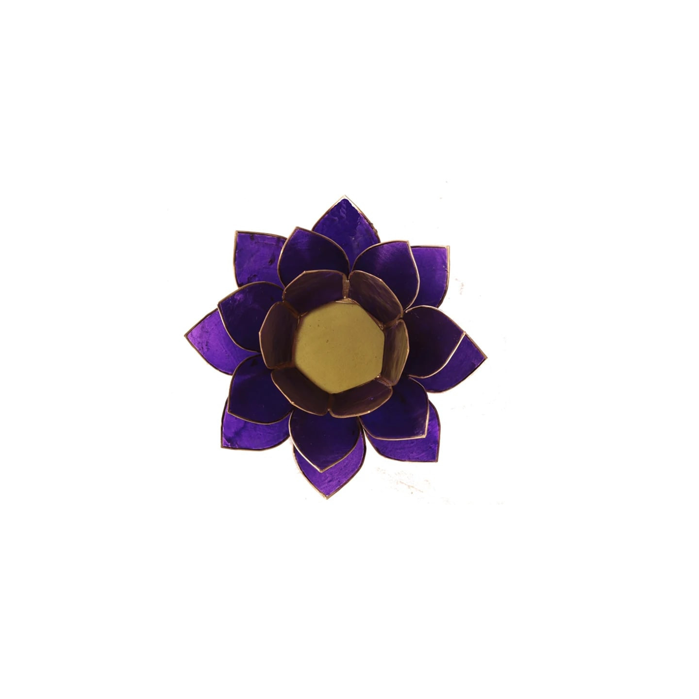 Eclairage Lotus 7° Chakra violet & or | Pieralune