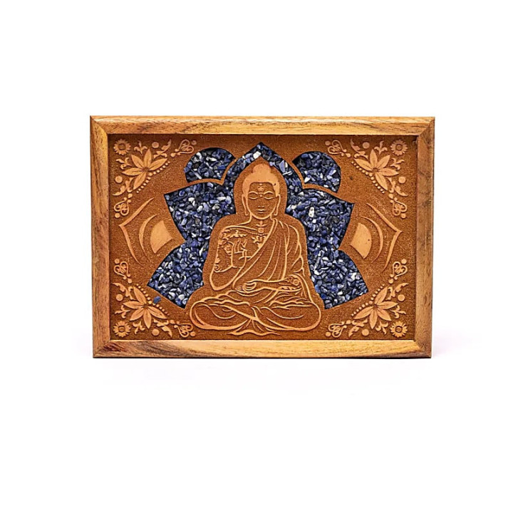 Boîte à tarot ou à bijoux Bouddha sodalite | Pieralune