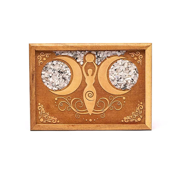 Boîte à tarot ou à bijoux déesse de la lune pierre de l... | Pieralune