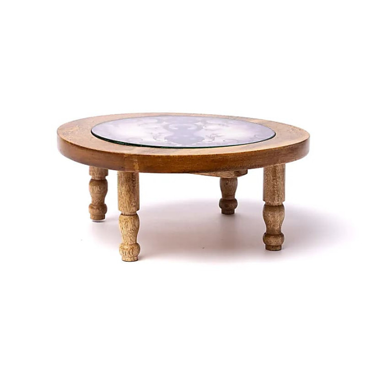 Table d'appoint en bois Déesse de la lune, impression s... | Pieralune