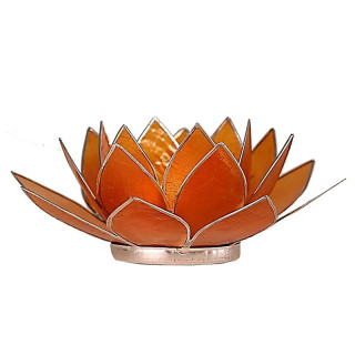 Eclairage Lotus 2° Chakra orange/argent | Pieralune