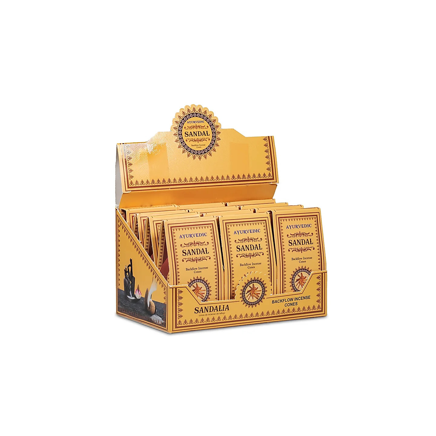Cônes déncens à refoulement Ayurvedique Santal | Pieralune