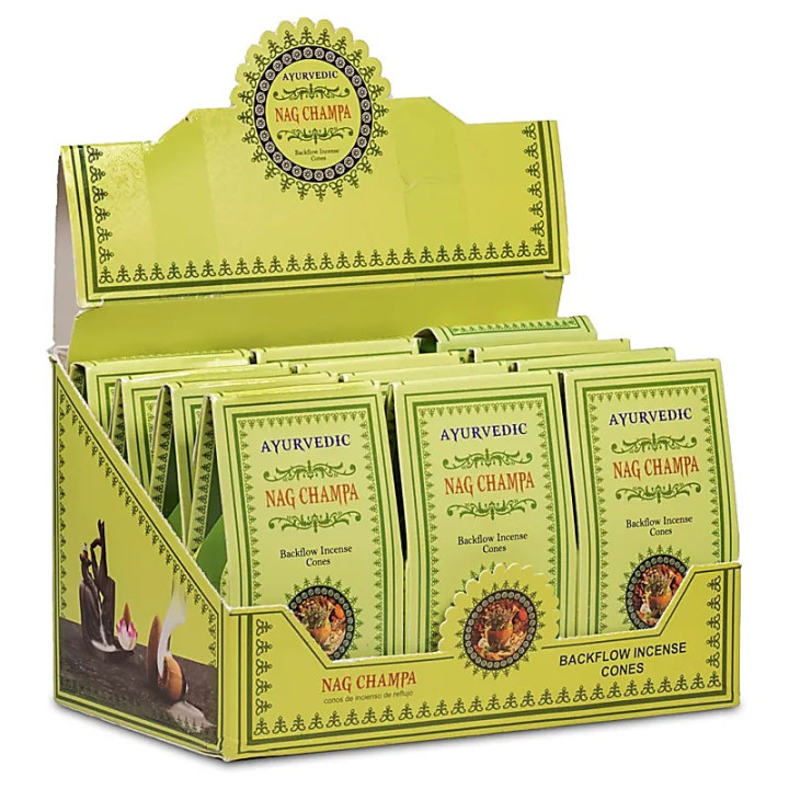 Cônes déncens à refoulement Ayurvedique Nag Champa | Pieralune