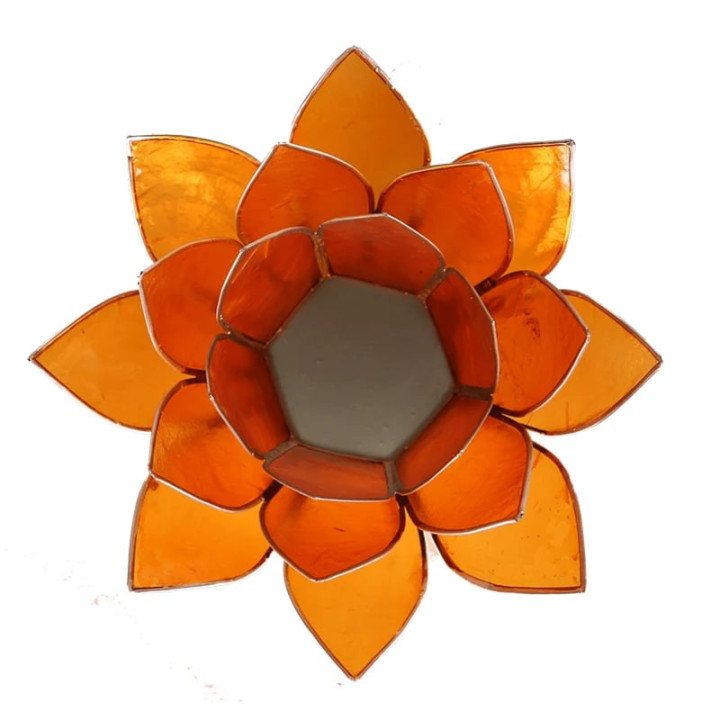 Eclairage Lotus 2° Chakra orange/argent | Pieralune